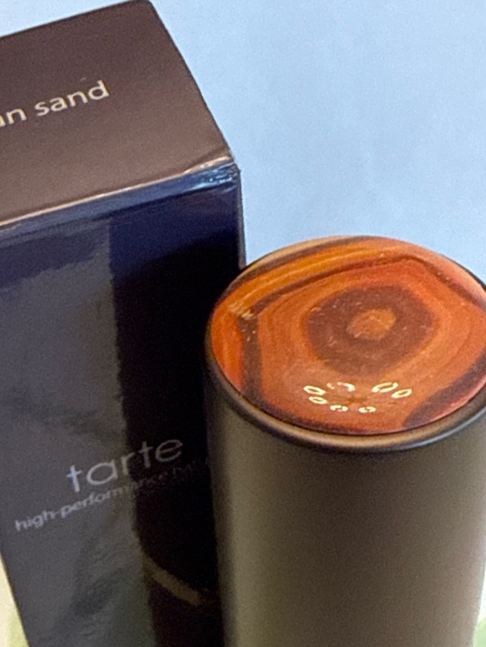 Tarte foundation Clay Stick in Tan Sand shade.